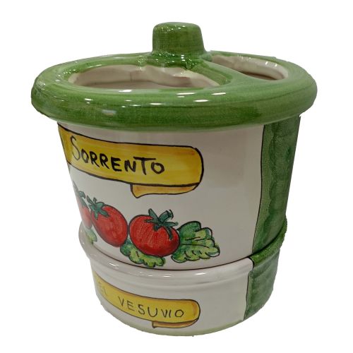 Besteckabtropfgestell der Linie Vintage. Vietri-Keramik. 2