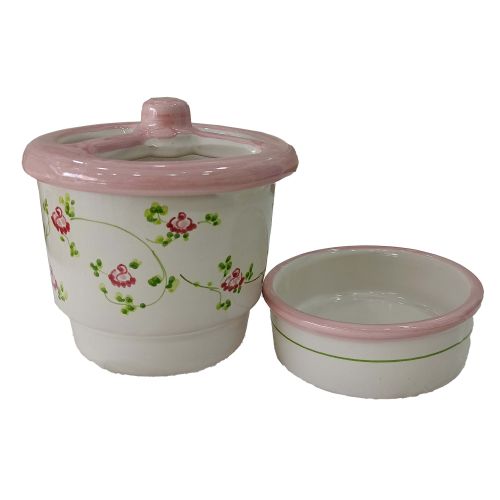 Cutlery Drainer. Flowers Collection. Hand-Painted Vietri Ceramics.