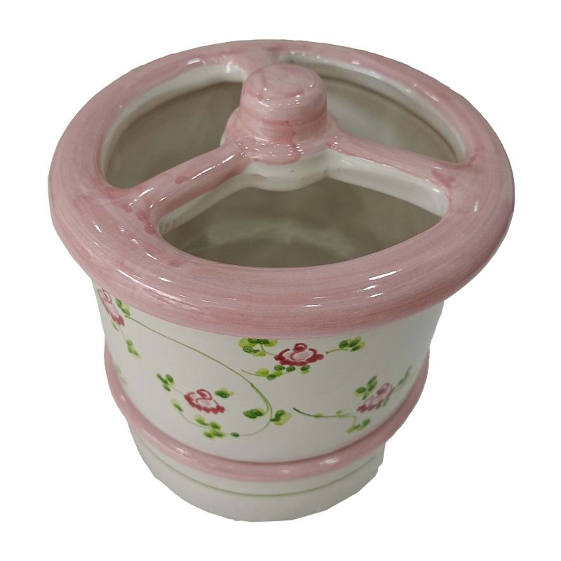 Scola Posate. Linea Fiori. Ceramica di Vietri....