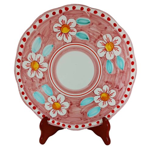 Teller. Linie Blumen. Vietri-Keramik. Erhältlich als Speise-, Suppen-, Dessert- oder Platzteller.