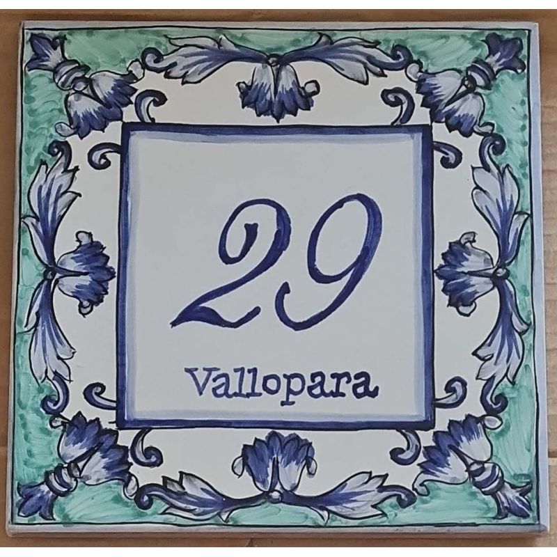 Plaque personnalisable. Céramique de Vietri....