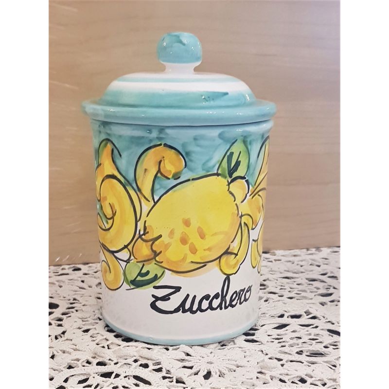 Customizable Jar. Lemons Line. Vietri Ceramic....