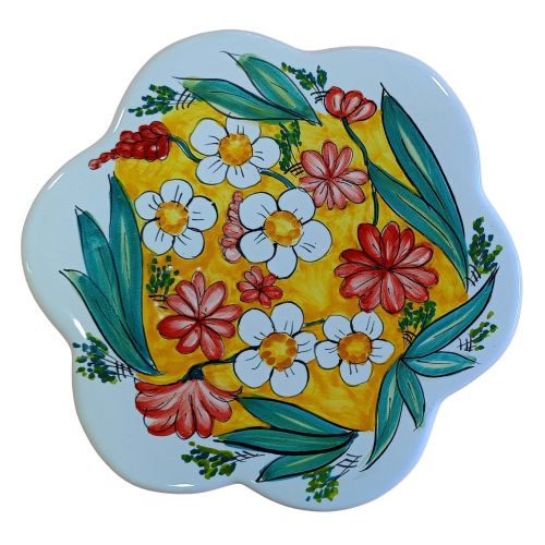Reposa ollas Reposa ollas. Línea Flores de Cerámica Vietri Pintada a mano