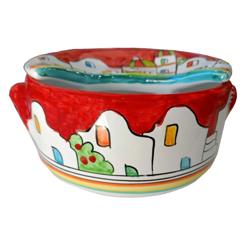 Mozzarella Cheese Pot Houses and Lemons line -...