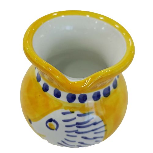Bulbous Milk Jug. Little Animals Line. Vietri ceramics. Hand-painted.