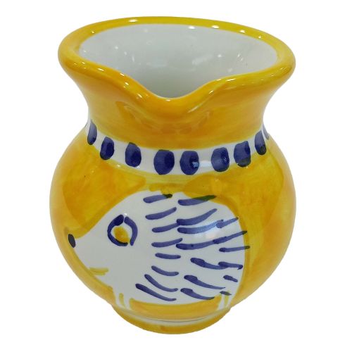Bulbous Milk Jug. Little Animals Line. Vietri ceramics. Hand-painted.