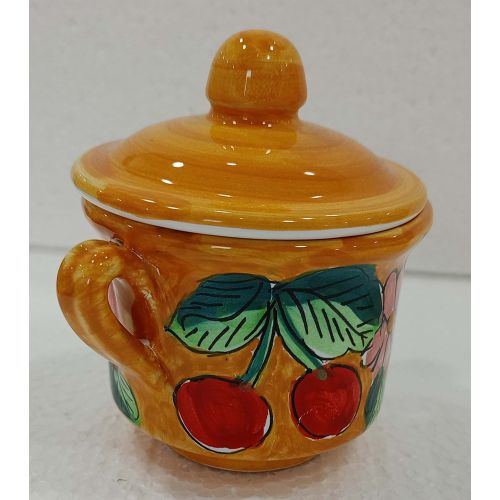 Zuccheriera linea Frutta e limoni. Ceramica di Vietri...