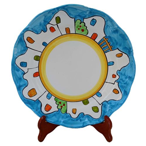 Dish, plate house line. handpainted in Vietri ceramic...