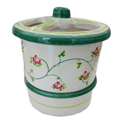 Cutlery drainer Flower line. Vietri ceramics. 2