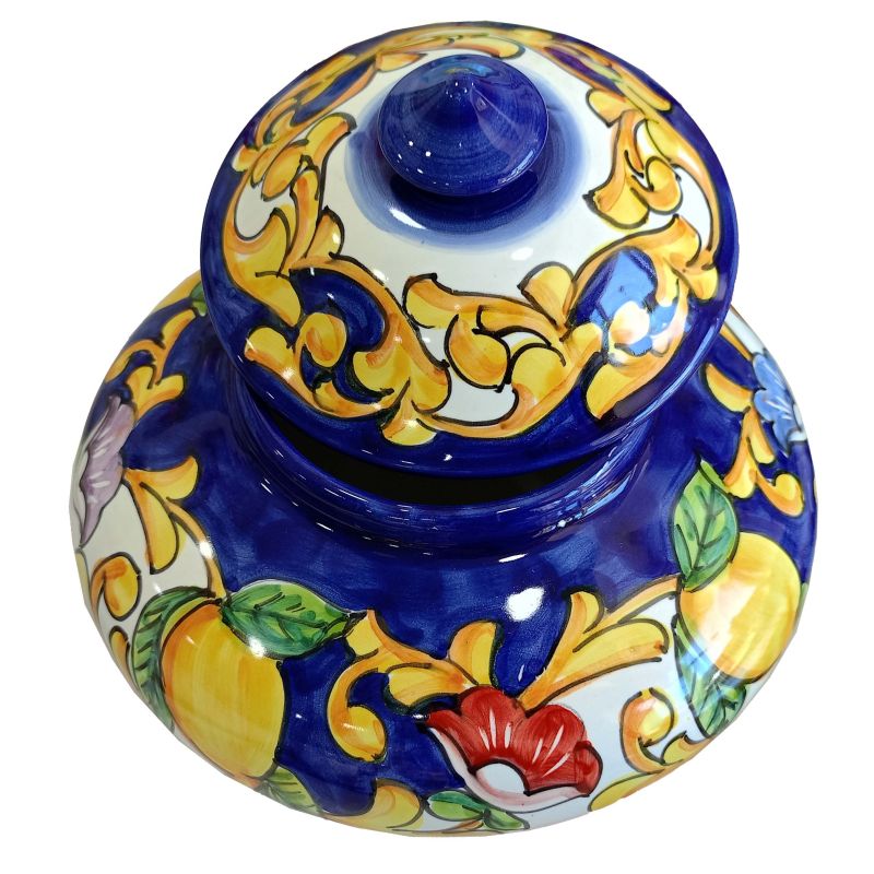 Biscuit Jar. Baroque and Lemons Collection....