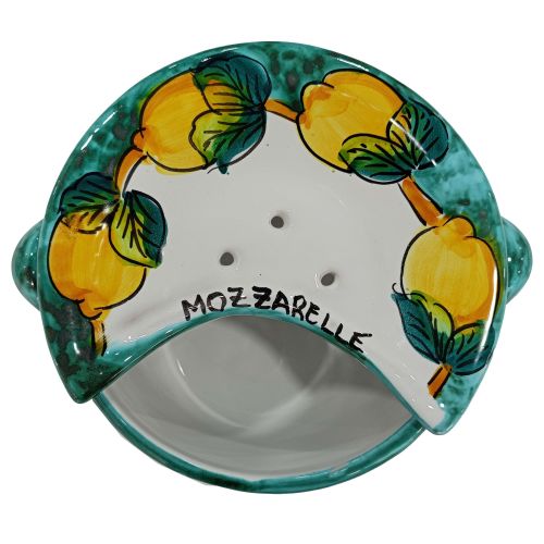 Mozzarella Cheese Pot Lemons line - handpainted Vietri... 2
