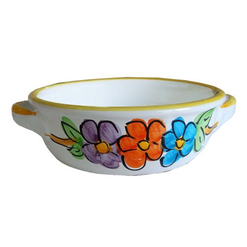 Terrine de cuisson. Ligne de fleurs. Céramique Vietri... 2