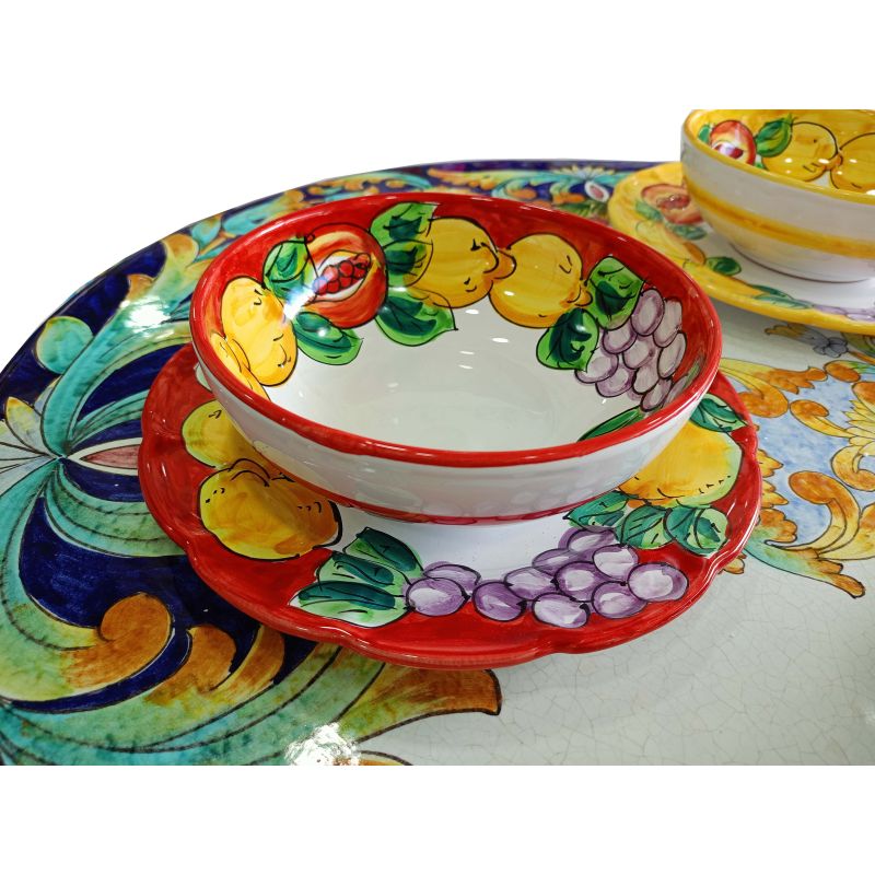 Set Piatti. Linea Limoni e Frutta. Ceramica...