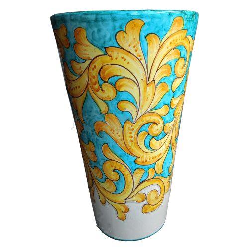 Umbrella Stand. Baroque Collection. Hand-Painted Vietri Ceramics.
