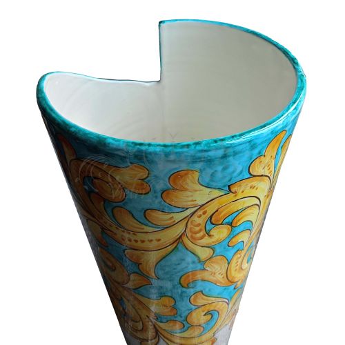 Umbrella Stand. Baroque Collection. Hand-Painted Vietri Ceramics.