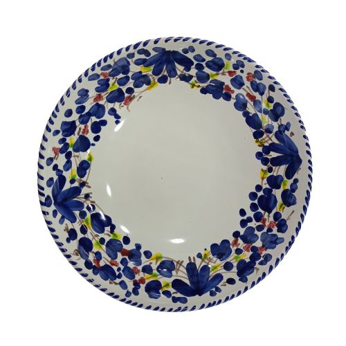 Smooth cup, soup plate, bowl, salad bowl. Big Mama line. Hand-painted Vietri ceramics.