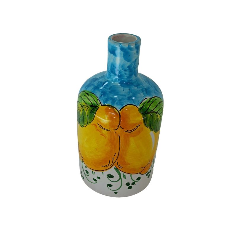 Öl- und Essigflasche. Zitrones-Linie....