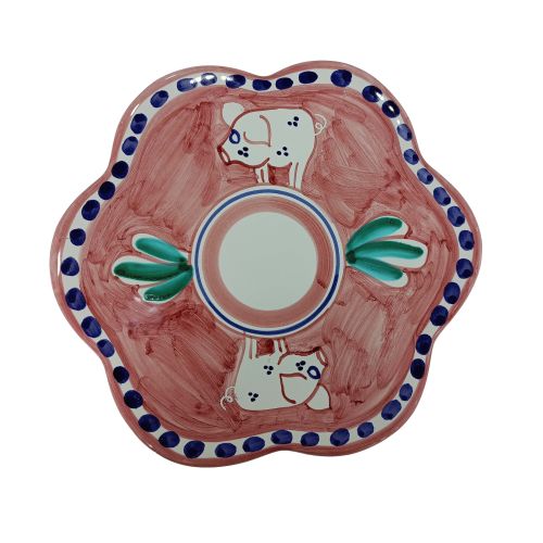 Pan rest Animals Line. Handmade Vietri ceramic.