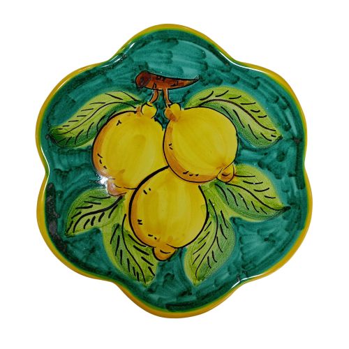 Pan rest Lemon Line. Handmade Vietri ceramic. 2