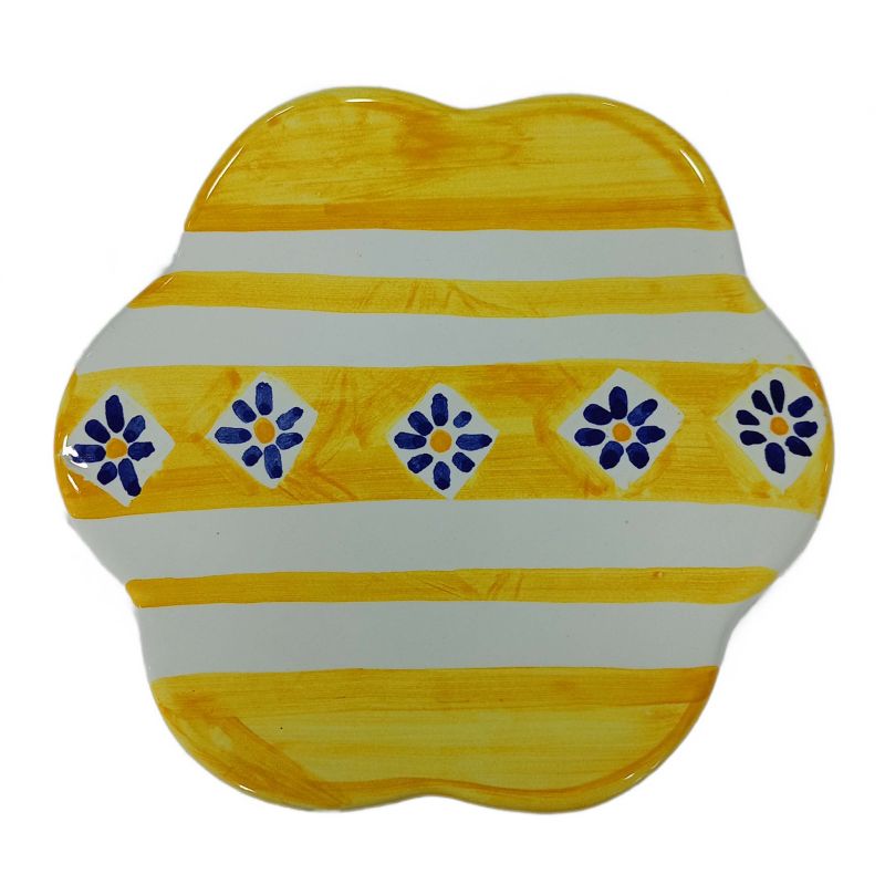 Pan rest Modern Line. Handmade Vietri ceramic.