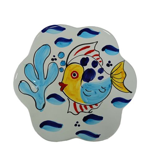Pan rest Animals Line. Handmade Vietri ceramic.
