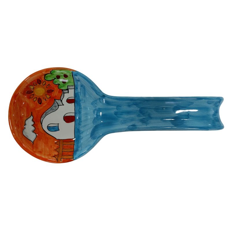 Cucharón de descanso Cerámica Vietri pintada a...