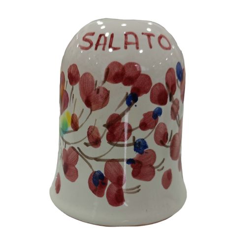 Set sale pepe fondo verde. Ceramica di Vietri dipinta a mano