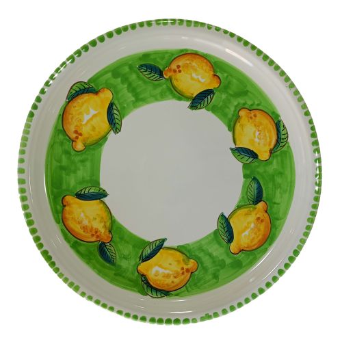 Restaurantlinie – Pizzateller. Zitronenlinie. Vietri-Keramik. Handbemalt.