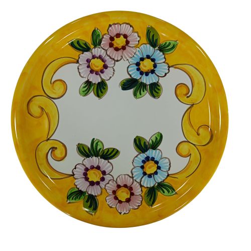 Restaurantlinie – Pizzateller. Barock- und Blumenlinie. Vietri-Keramik. Handbemalt.