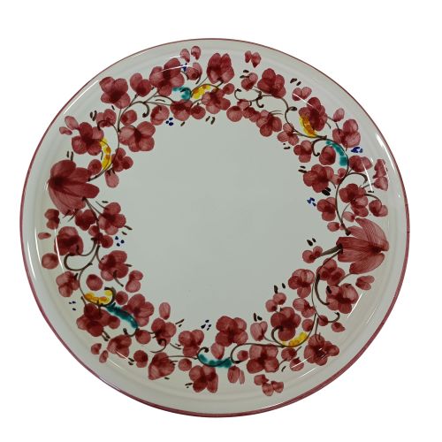 Ligne Restaurants – Assiette à pizza. Ligne Fleurs. Big Mama. Céramique de Vietri. Peinte à la main.