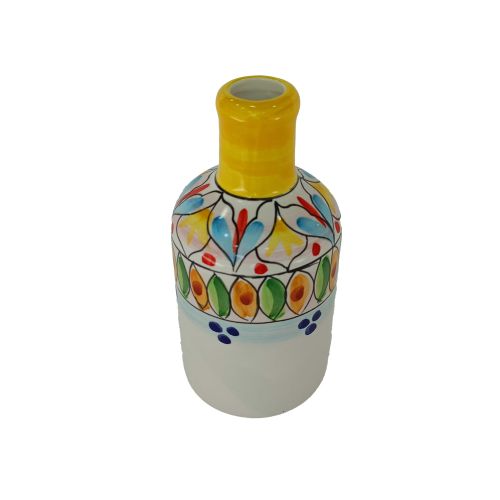 Öl- und Essigflasche. Geometrische Linie. Vietri-Keramik.... 2
