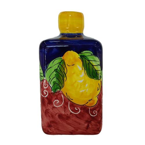 Botella de aceite y vinagre. Cuadrada. Línea Limones....