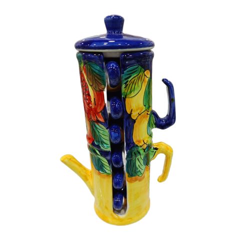 Coffee cup holder moka pot. Fruit line. Vietri ceramic....