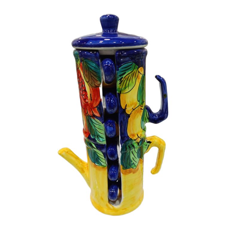 Cafetera porta tazas. Línea Fruta. Cerámica de...