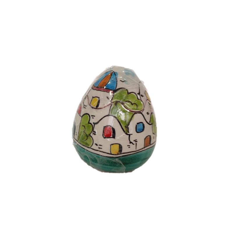 Easter Egg House Line. handpainted Vietri ceramic.