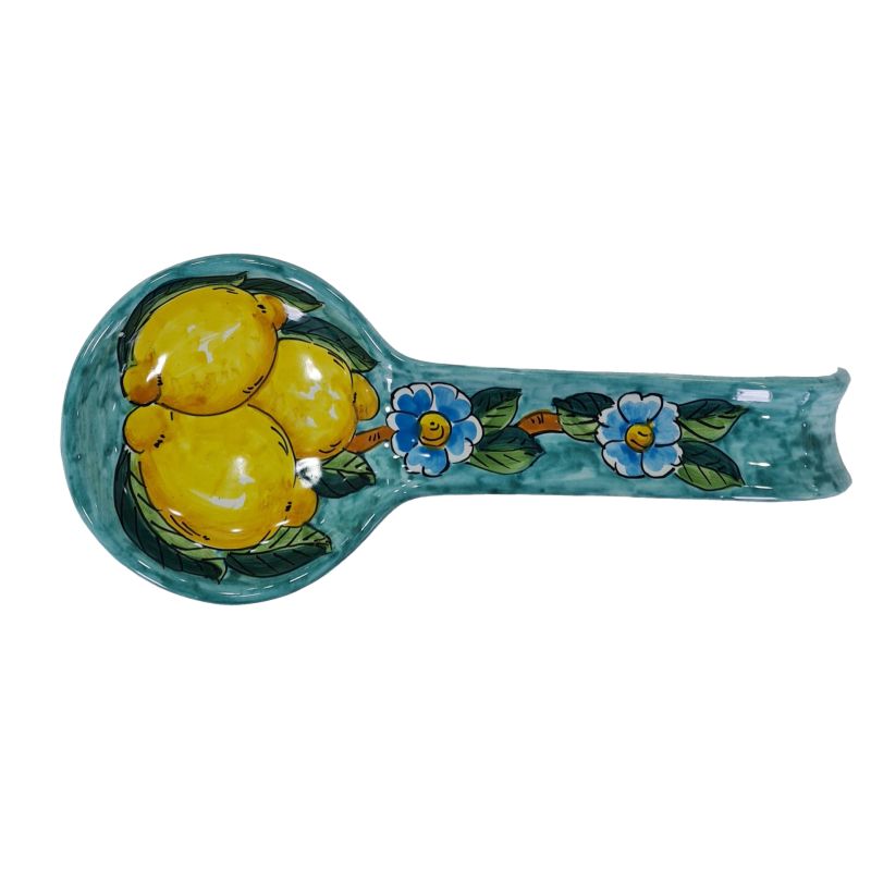 Spoon rest Brushed Line. handpainted Vietri...