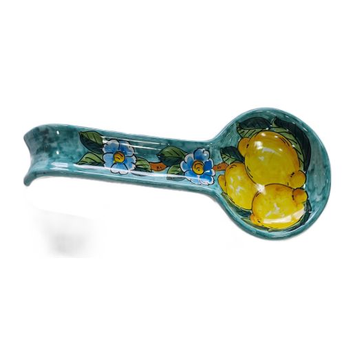 Spoon rest Brushed Line. handpainted Vietri ceramic 2