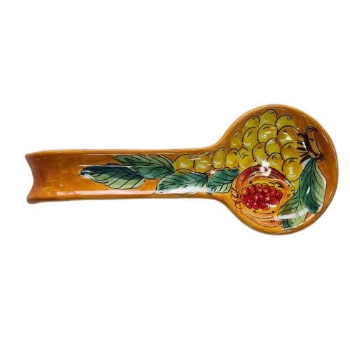 copy of Spoon rest Brushed Line. handpainted Vietri ceramic 2