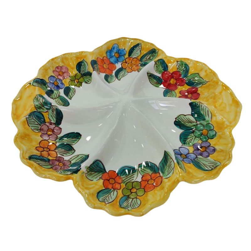 Appetizer/Cold Dinner shell shape. handpainted...