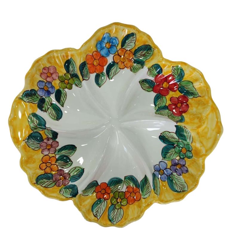 Appetizer/Cold Dinner shell shape. handpainted...