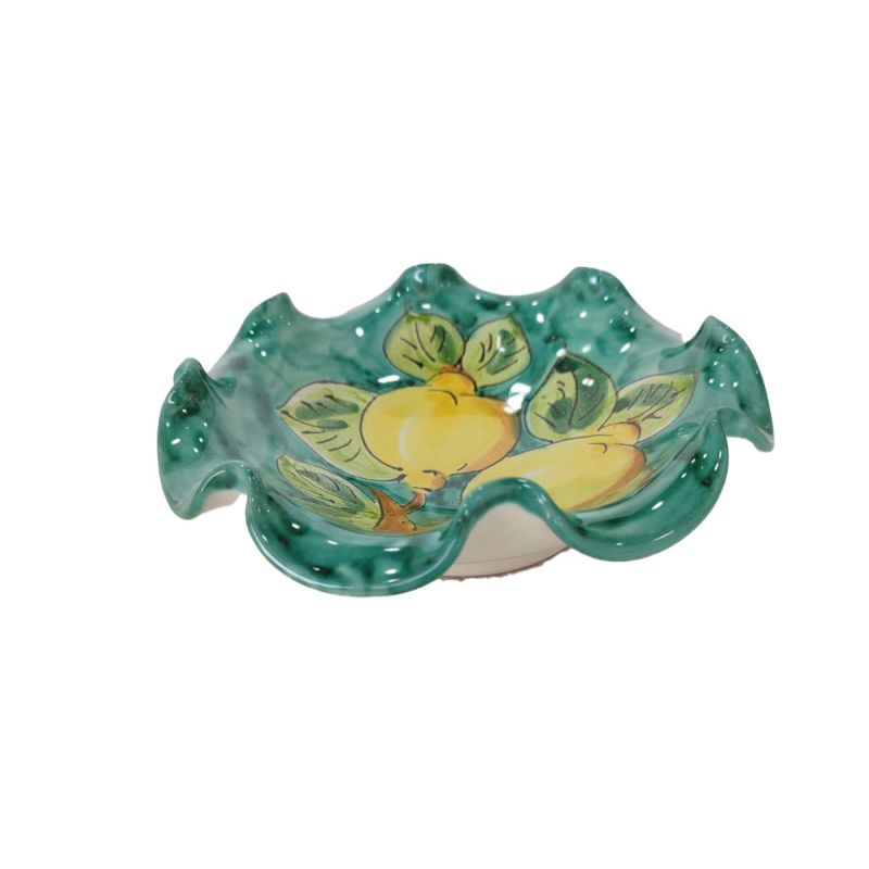 Bowl wave border lemon line. handpainted Vietri...