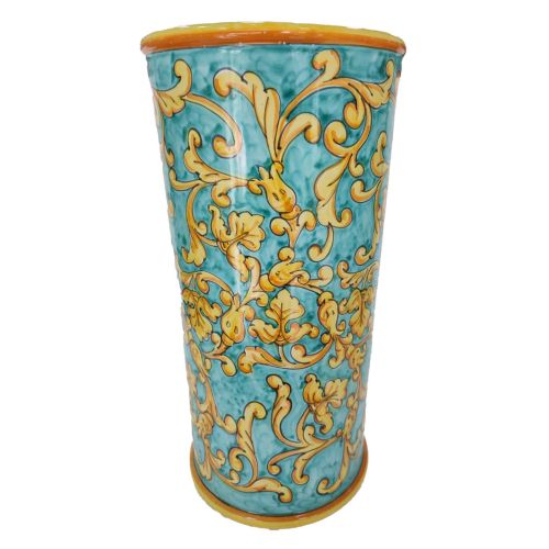 Schirmständer. Barock- und Zitronen-Kollektion. Handbemalte Keramik aus Vietri.