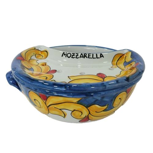 Mozzarella Cheese Pot Baroque - handpainted Vietri ceramic