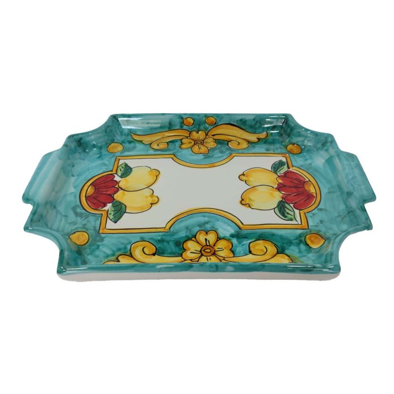 Tray with 6 espresso cups. Baroque & Lemons...