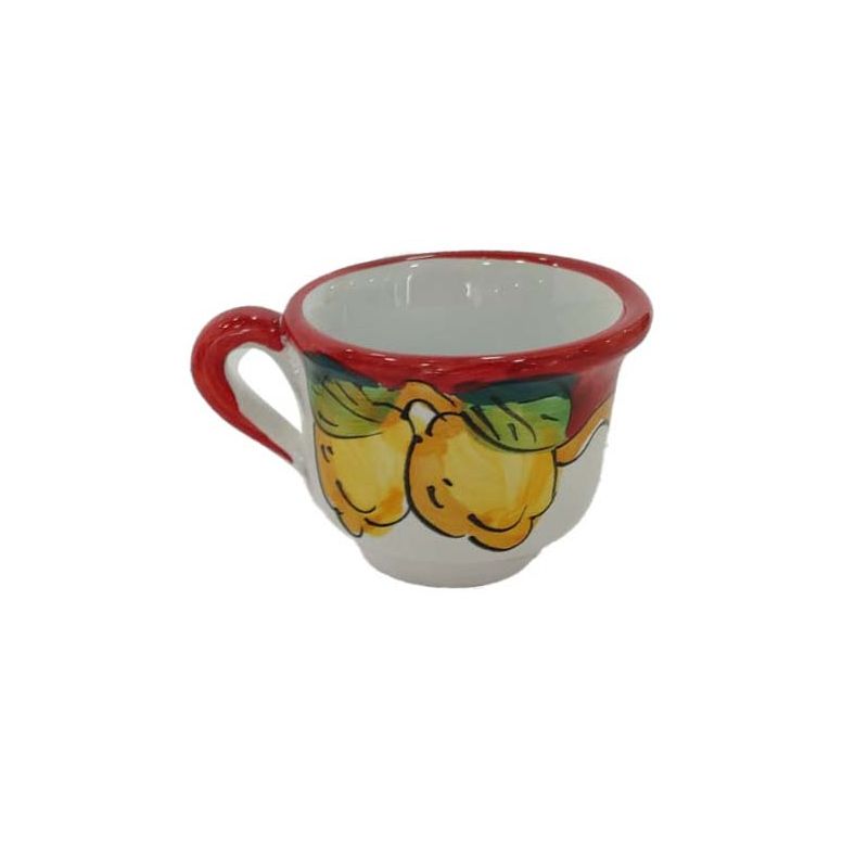 Tablett mit 6 Espressotassen. Blumen- und...