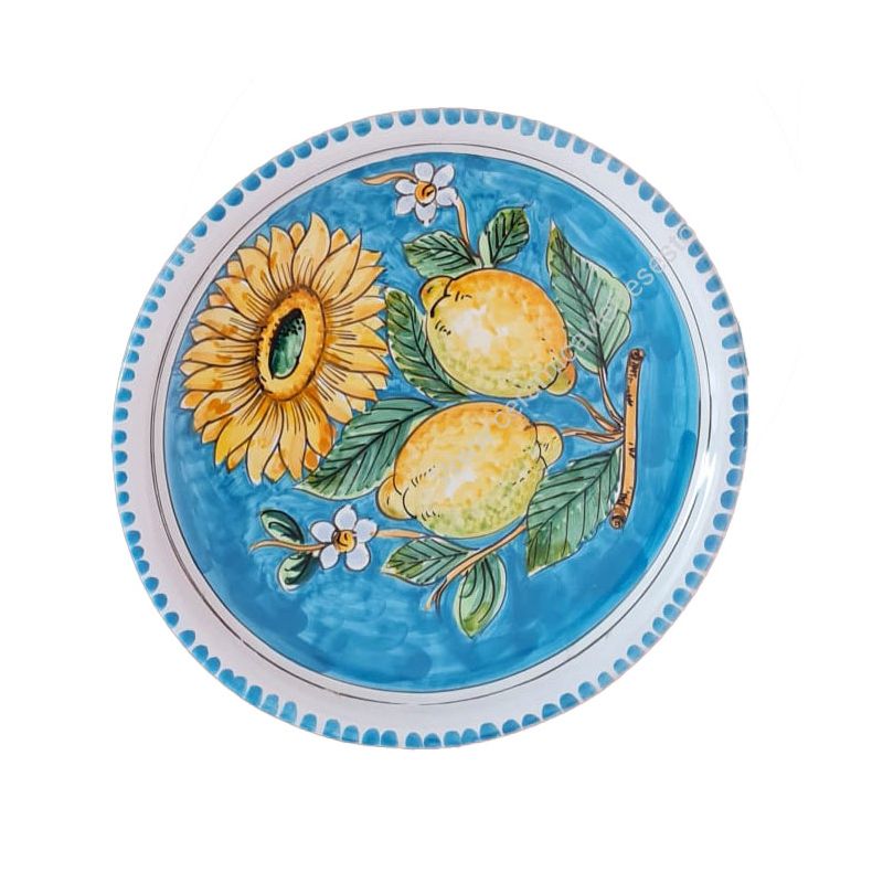 Restaurant Line – Pizza Plate. Lemons and...