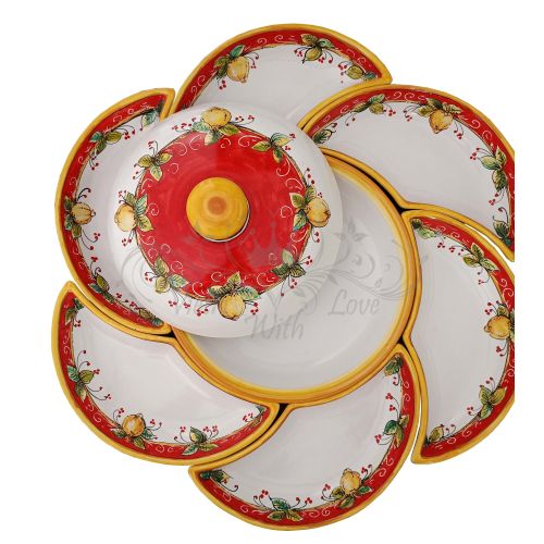Appetizer Platter. Cold Dinner. 8 Pieces. Daisy Shape.... 2