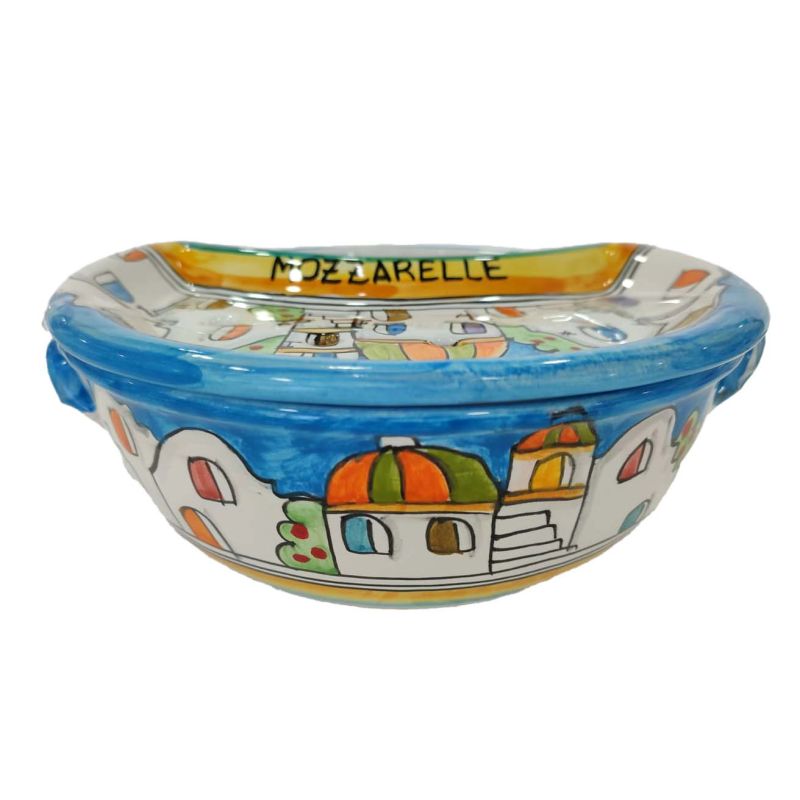 Mozzarella Cheese Pot Houses and Lemons line -...