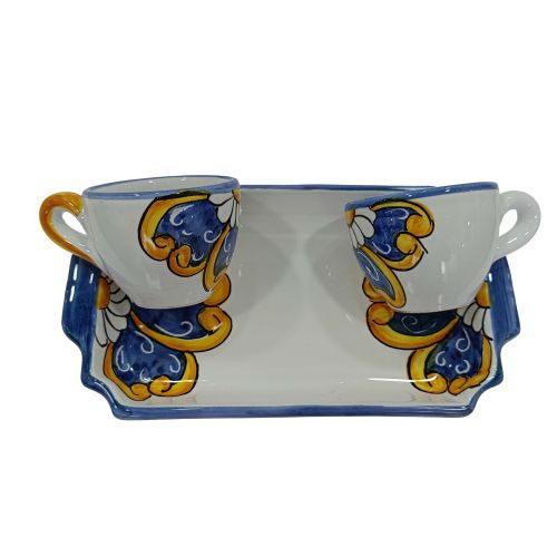 Kaffee-Tassen- und Tablett-Set „Tet-a-Tet“ Geschenk.... 2