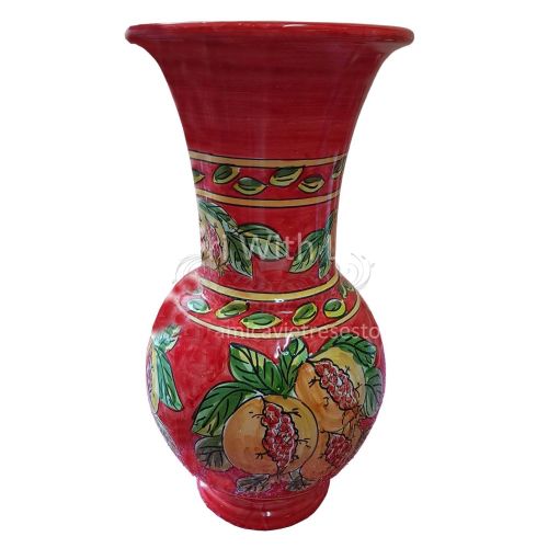 Flower vase Flower holder. Hand-painted Vietri ceramic. 2